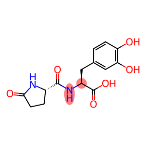 L-Tyrosine, 3-hydroxy-N-(5-oxo-L-prolyl)-, hydrate (2:3)