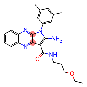 2-amino-1-(3,5-dimethylphenyl)-N-(3-ethoxypropyl)pyrrolo[3,2-b]quinoxaline-3-carboxamide