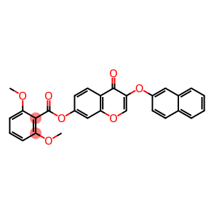 3-(2-naphthyloxy)-4-oxo-4H-chromen-7-yl 2,6-dimethoxybenzoate