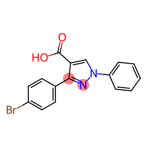 1H-Pyrazole-4-carboxylic acid, 3-(4-bromophenyl)-1-phenyl-