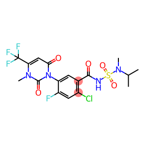 Benzamide, 2-chloro-5-[3,6-dihydro-3-methyl-2,6-dioxo-4-(trifluoromethyl)-1(2H)-pyrimidinyl]-4-fluoro-N-[[methyl(1-methylethyl)amino]sulfonyl]-