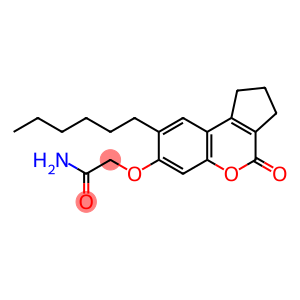 2-[(8-hexyl-4-oxo-2,3-dihydro-1H-cyclopenta[c]chromen-7-yl)oxy]acetamide