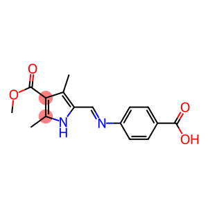 1H-Pyrrole-3-carboxylicacid,5-[[(4-carboxyphenyl)imino]methyl]-2,4-dimethyl-,3-methylester(9CI)