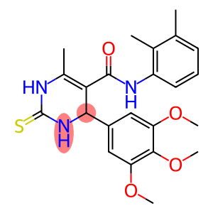 N-(2,3-dimethylphenyl)-6-methyl-2-thioxo-4-(3,4,5-trimethoxyphenyl)-1,2,3,4-tetrahydropyrimidine-5-carboxamide