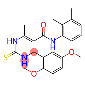 5-Pyrimidinecarboxamide, 4-(2,5-dimethoxyphenyl)-N-(2,3-dimethylphenyl)-1,2,3,4-tetrahydro-6-methyl-2-thioxo-