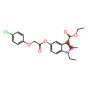 ethyl 5-(2-(4-chlorophenoxy)acetoxy)-1-ethyl-2-methyl-1H-indole-3-carboxylate