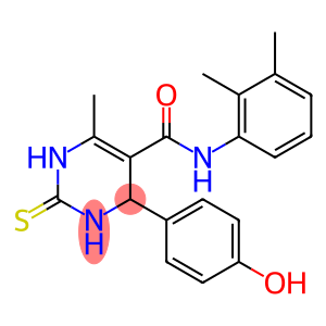 N-(2,3-dimethylphenyl)-4-(4-hydroxyphenyl)-6-methyl-2-thioxo-1,2,3,4-tetrahydropyrimidine-5-carboxamide