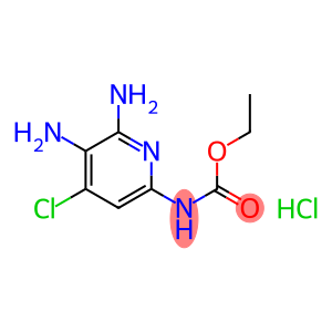 Carbamicacid, (5,6-diamino-4-chloro-2-pyridinyl)-, ethyl ester, monohydrochloride (9CI)