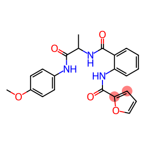 2-Furancarboxamide,N-[2-[[[2-[(4-methoxyphenyl)amino]-1-methyl-2-oxoethyl]amino]carbonyl]phenyl]-(9CI)