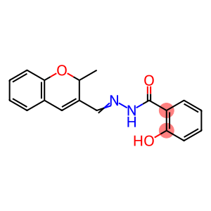 Benzoic acid, 2-hydroxy-, 2-[(2-methyl-2H-1-benzopyran-3-yl)methylene]hydrazide