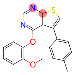 4-(2-methoxyphenoxy)-5-(4-methylphenyl)thieno[2,3-d]pyrimidine