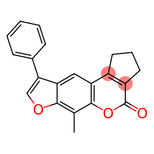 6-methyl-9-phenyl-2,3-dihydrocyclopenta[c]furo[3,2-g]chromen-4(1H)-one