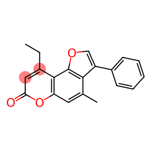 9-ethyl-4-methyl-3-phenylfuro[2,3-f]chromen-7-one