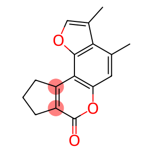 3,4-dimethyl-9,10-dihydrocyclopenta[c]furo[2,3-f]chromen-7(8H)-one