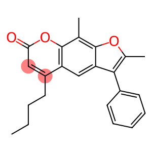 5-butyl-2,9-dimethyl-3-phenylfuro[3,2-g]chromen-7-one