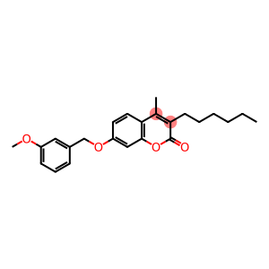 3-hexyl-7-[(3-methoxyphenyl)methoxy]-4-methylchromen-2-one