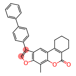 7-methyl-10-(4-phenylphenyl)-1,2,3,4-tetrahydro-[1]benzofuro[6,5-c]isochromen-5-one