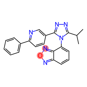 4-[3-(1-Methylethyl)-5-(6-phenyl-3-pyridinyl)-4H-1,2,4-triazol-4-yl]-2,1,3-benzoxadiazole