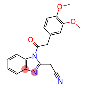 {1-[(3,4-dimethoxyphenyl)acetyl]-1H-benzimidazol-2-yl}acetonitrile