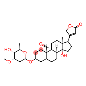 3β-[(3-O-Methyl-2,6-dideoxy-D-ribo-hexopyranosyl)oxy]-14-hydroxy-19-oxo-5β-card-20(22)-enolide