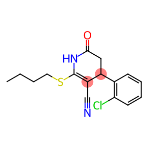 2-(butylthio)-4-(2-chlorophenyl)-6-oxo-1,4,5,6-tetrahydropyridine-3-carbonitrile