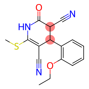 4-(2-ethoxyphenyl)-6-(methylsulfanyl)-2-oxo-1,2,3,4-tetrahydropyridine-3,5-dicarbonitrile