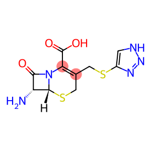 (6r-trans)-7-amino-8-oxo-3-[(1h-1,2,3-triazol-4-ylthio)methyl]-5-thia-1-azabicyclo[4.2.0]oct-2-ene-2-carboxylic acid