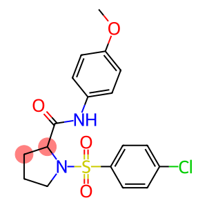 1-[(4-chlorophenyl)sulfonyl]-N-(4-methoxyphenyl)pyrrolidine-2-carboxamide