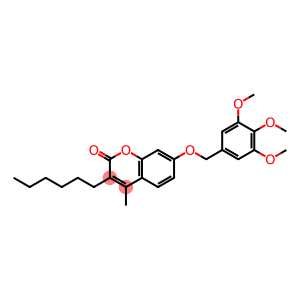 3-hexyl-4-methyl-7-[(3,4,5-trimethoxyphenyl)methoxy]chromen-2-one