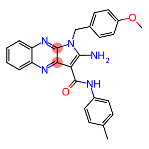 2-amino-1-[(4-methoxyphenyl)methyl]-N-(4-methylphenyl)pyrrolo[3,2-b]quinoxaline-3-carboxamide