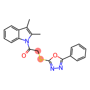 1-(2,3-dimethyl-1H-indol-1-yl)-2-[(5-phenyl-1,3,4-oxadiazol-2-yl)sulfanyl]ethanone