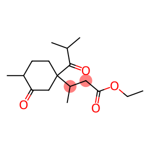 β,4-Dimethyl-1-(2-methyl-1-oxopropyl)-3-oxo-1-cyclohexanepropionic acid ethyl ester