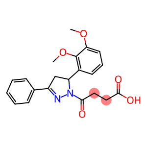 4-[5-(2,3-DIMETHOXYPHENYL)-3-PHENYL-4,5-DIHYDRO-1H-PYRAZOL-1-YL]-4-OXOBUTANOIC ACID