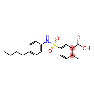 5-[(4-丁基苯基)氨磺酰基]-2-甲基苯甲酸