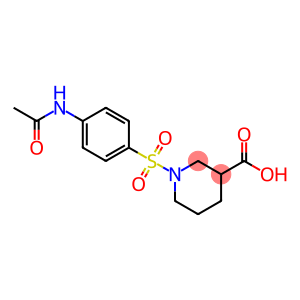 1-((4-乙酰氨基苯基)磺酰基)哌啶-3-羧酸