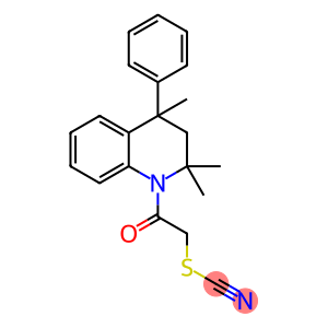 2-oxo-2-(2,2,4-trimethyl-4-phenyl-3,4-dihydroquinolin-1(2H)-yl)ethyl thiocyanate