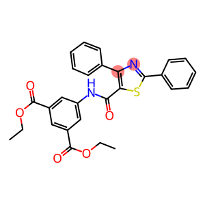 diethyl 5-{[(2,4-diphenyl-1,3-thiazol-5-yl)carbonyl]amino}isophthalate