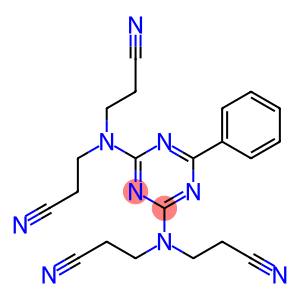 3,3',3'',3'''-(6-Phenyl-1,3,5-triazine-2,4-diyldinitrilo)tetrakis(propanenitrile)