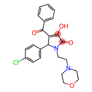 4-benzoyl-5-(4-chlorophenyl)-3-hydroxy-1-(2-morpholin-4-ylethyl)-1,5-dihydro-2H-pyrrol-2-one