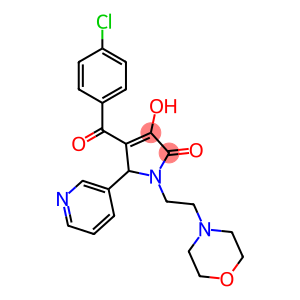 4-(4-chlorobenzoyl)-3-hydroxy-1-[2-(4-morpholinyl)ethyl]-5-(3-pyridinyl)-1,5-dihydro-2H-pyrrol-2-one