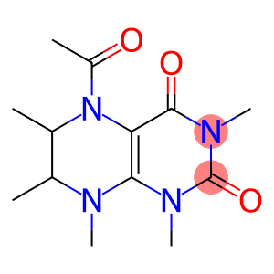 2,4(1H,3H)-Pteridinedione,  5-acetyl-5,6,7,8-tetrahydro-1,3,6,7,8-pentamethyl-