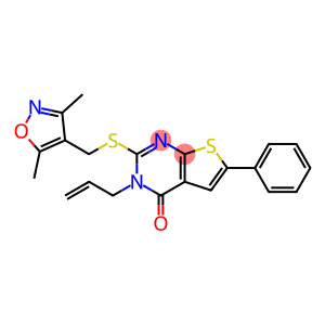 3-allyl-2-{[(3,5-dimethyl-4-isoxazolyl)methyl]sulfanyl}-6-phenylthieno[2,3-d]pyrimidin-4(3H)-one