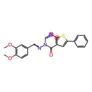 3-[(3,4-dimethoxybenzylidene)amino]-6-phenylthieno[2,3-d]pyrimidin-4(3H)-one