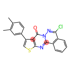 5-chloro-9-(3,4-dimethylphenyl)-8H-thieno[2',3':4,5]pyrimido[2,1-a]phthalazin-8-one