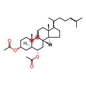 5α-Cholesta-9(11),17(20),24-triene-3β,6α-diol diacetate