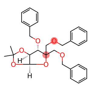 β-D-threo-Pentofuranose, 1,2-O-(1-methylethylidene)-4-C-[(phenylmethoxy)methyl]-3,5-bis-O-(phenylmethyl)-