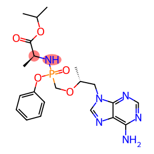 L-Alanine, N-[(S)-[[(1R)-2-(6-amino-9H-purin-9-yl)-1-methylethoxy]methyl]phenoxyphosphinyl]-, 1-methylethyl ester