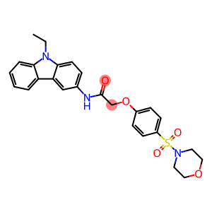 N-(9-乙基咔唑-3-基)-2-(4-吗啉-4-基磺酰基苯氧基)乙酰胺