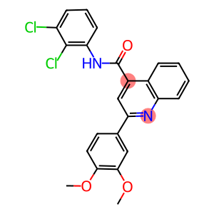 N-(2,3-dichlorophenyl)-2-(3,4-dimethoxyphenyl)-4-quinolinecarboxamide