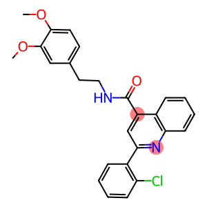 2-(2-chlorophenyl)-N-[2-(3,4-dimethoxyphenyl)ethyl]-4-quinolinecarboxamide